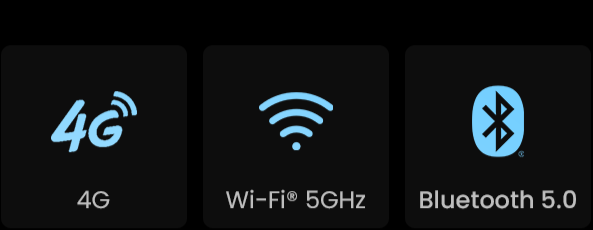 4G Wi-Fi 5GHz Bluetooth 5.0